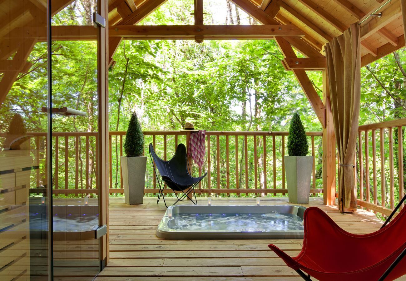 Chalet à Saint-Mexant - Lodge - Spa - Sauna Tropical