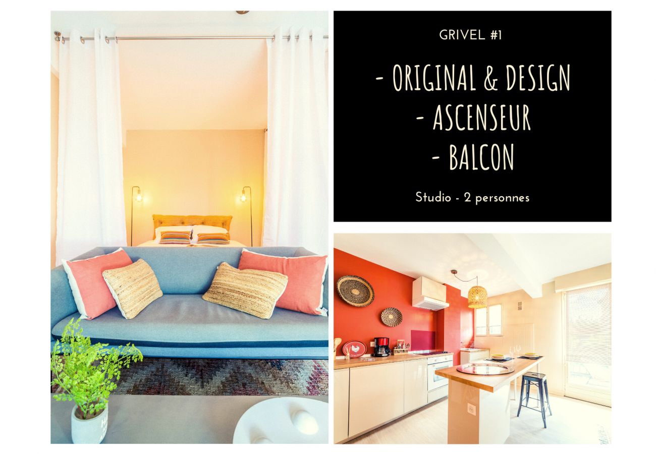 Studio à Brive-la-Gaillarde - GRIVEL #1 - Studio avec balcon - 1 Chambre
